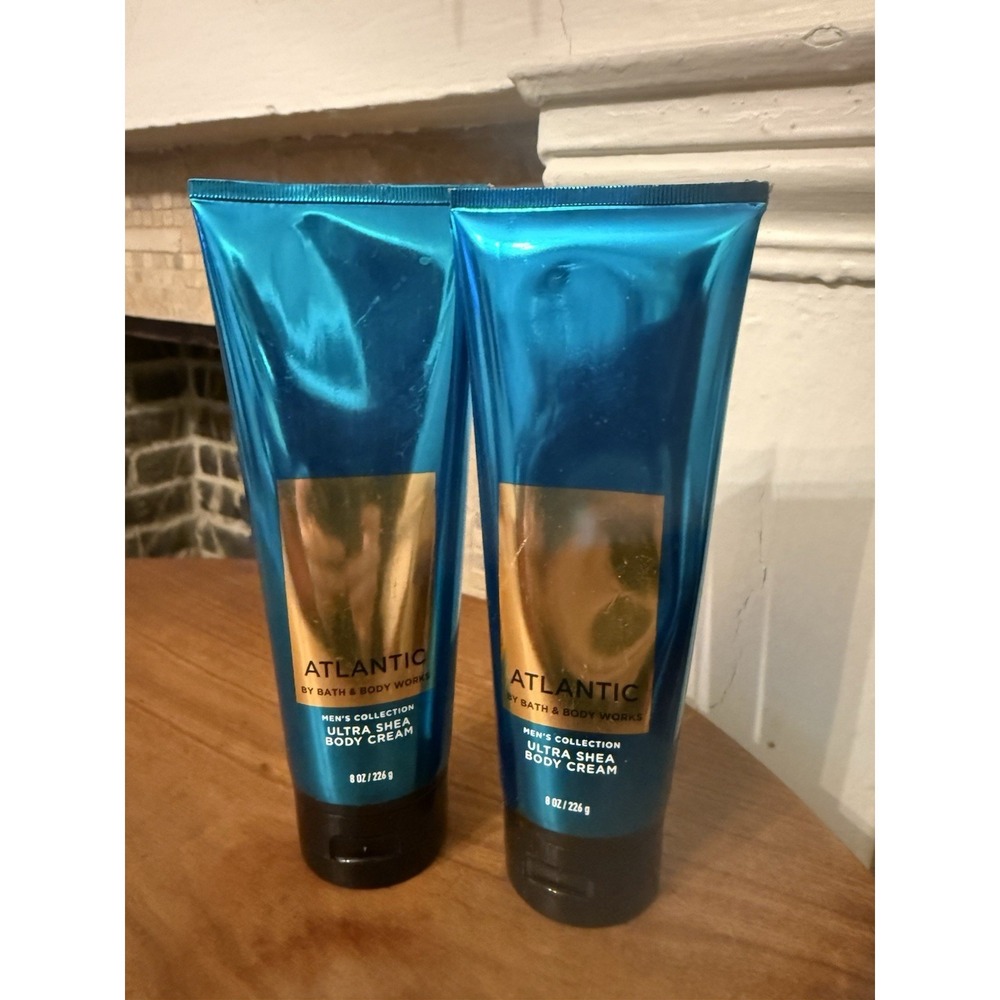 (2) BATH BODY WORKS‎ ATLANTIC MEN'S COLLECTION ULTRA SHEA CREAM 8 OZ LOTION